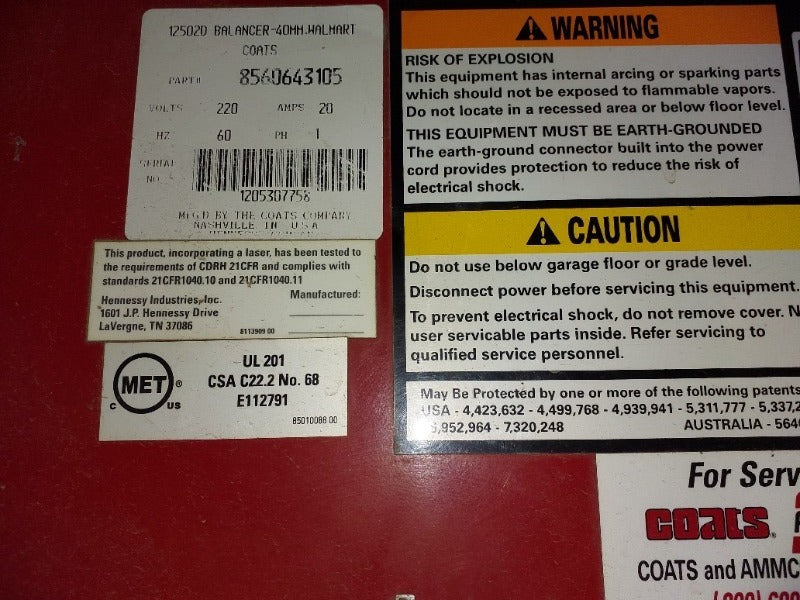 COATS 1250-2D (1) , COATS 70XAH3 (1)  - Load #244882