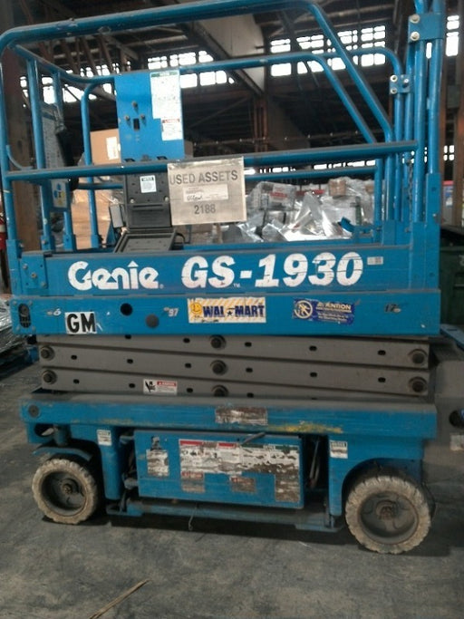 Get a great deal on a used Genie GS-1930 Electric Scissor Lift. Available for pick up in Pasco, WA today. 2 Pallet positions. Buy it on 1GNITE Marketplace today.