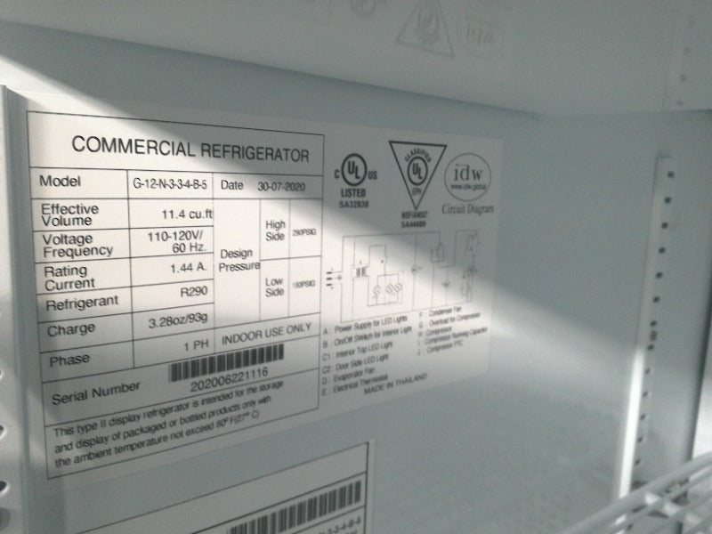 True Refrigerator T-72F HC (1) , Commercial Refrigerator (1)  - Load #235164
