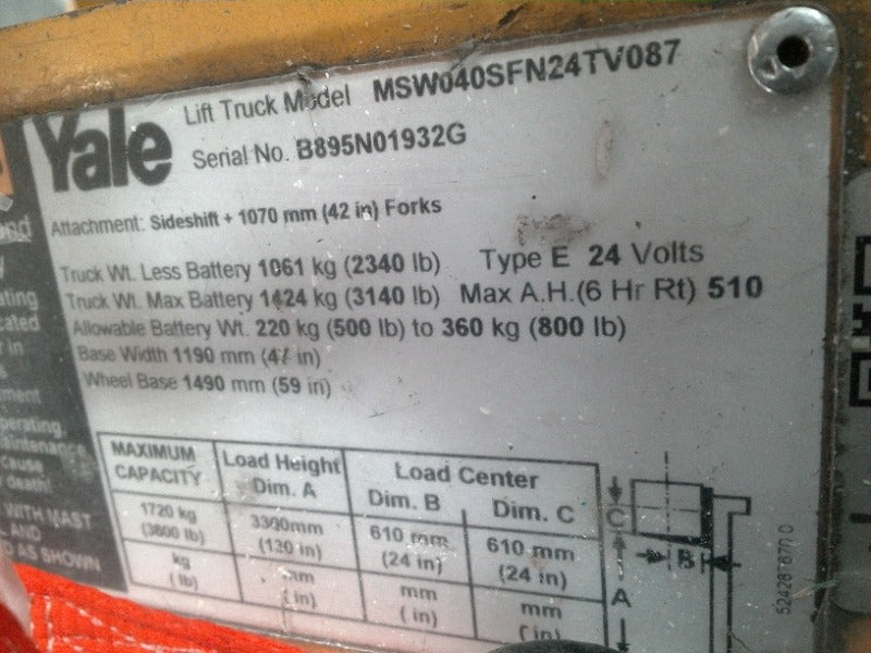 Yale Electric Pallet Jack (1)  - Load #285645