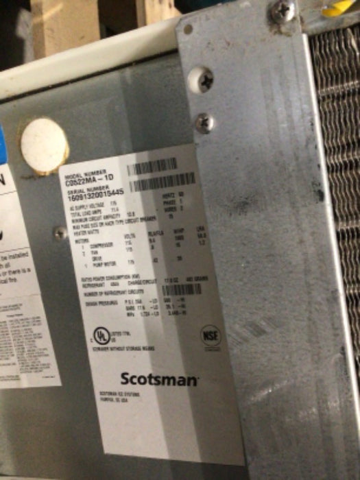 Scotsman Ice Machine (1)  - Load #217545