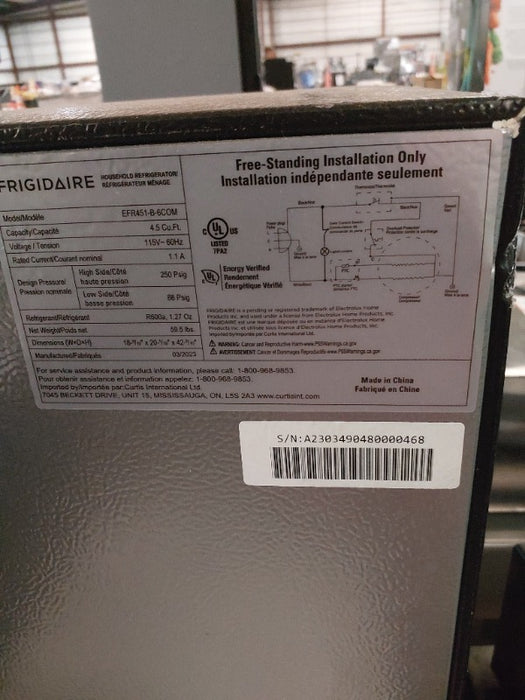 Refrigeration Load - Load #203586