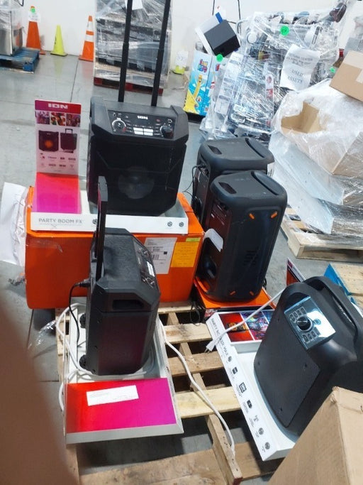 Great deal on a mixed load of used Audi electronic equipment available for pick up in Greenfield, IN today. 46 Pallet Positions. Load includes  Bluetooth Speaker 93, Sound bar system 22, and Bluetooth PA Speaker 43. Buy them on 1GNITE Marketplace today.