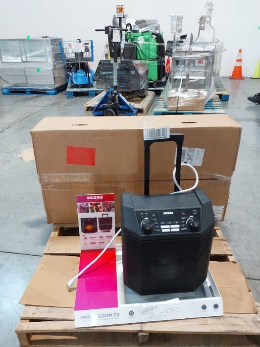 Great deal on a mixed load of used Audi electronic equipment available for pick up in Greenfield, IN today. 46 Pallet Positions. Load includes  Bluetooth Speaker 93, Sound bar system 22, and Bluetooth PA Speaker 43. Buy them on 1GNITE Marketplace today.