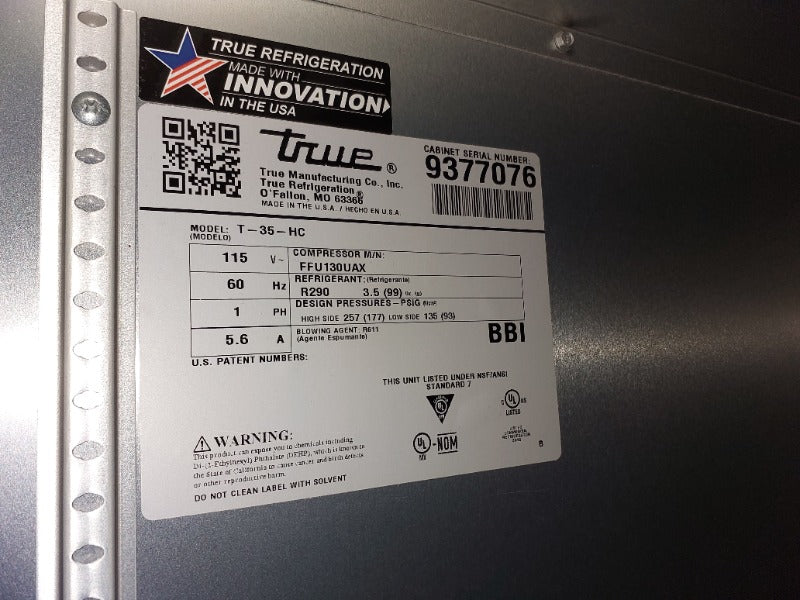 Refrigeration Load - Load #203586