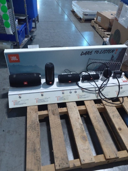 Great deal on a mixed load of used Audi electronic equipment available for pick up in Greenfield, IN today. 46 Pallet Positions. Load includes  Bluetooth Speaker 93, Sound bar system 22, and Bluetooth PA Speaker 43. Buy them on 1GNITE Marketplace today.