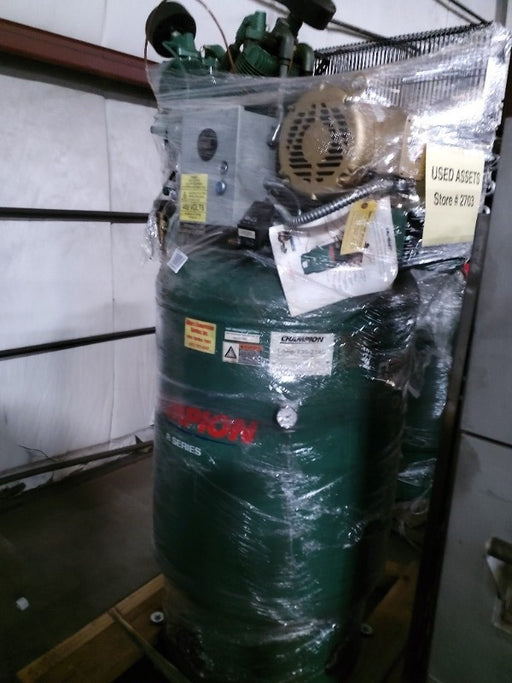 Get a great deal on a used Champion 120-gallon Air Compressor. Available for pick up in Spartanburg, SC today.  1 Pallet Position.  Buy it on 1GNITE Marketplace today.