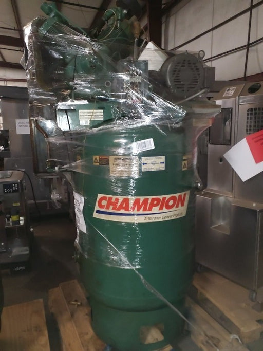 Great deal on a used Champion 120-gallon air compressor, available to pick up in  Spartanburg, SC today.  1 Pallet Position.  Buy it on 1GNITE Marketplace today.