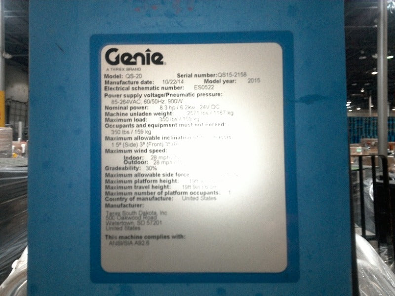 50% off Genie QS-20 compact Stock-picking unit, Dallas TX - 1GNITE