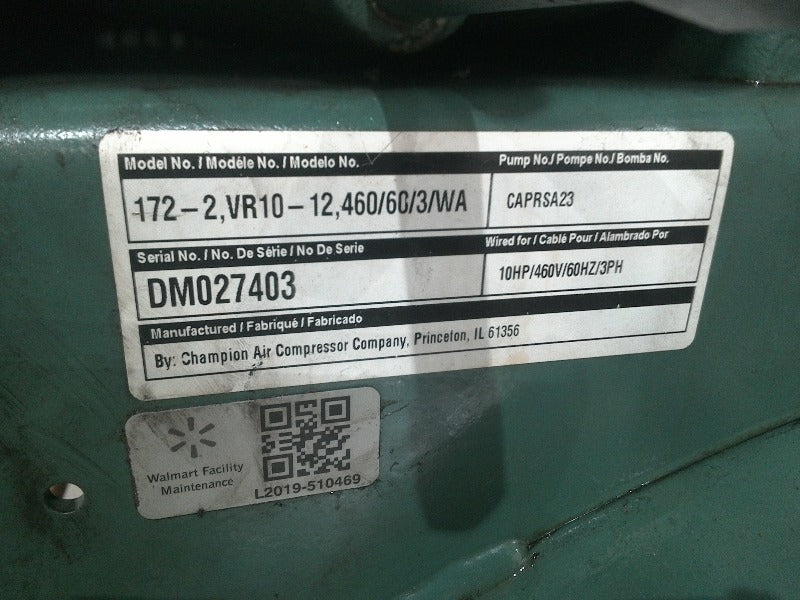 Get a great deal on a used Champion 120-gallon Air Compressor. Available for pick up in Phoenix, AZ today.  Pallet Position. Buy it on 1GNITE Marketplace today.