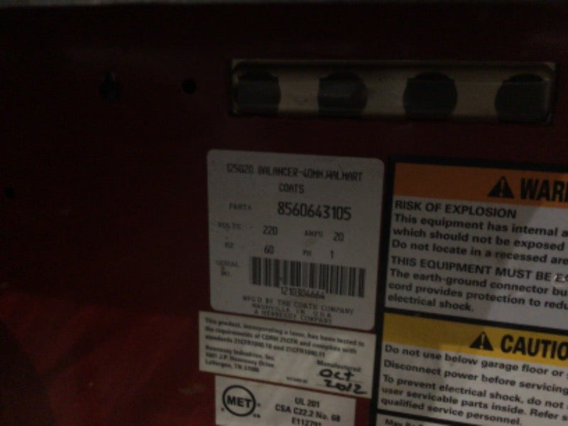 Coats Tire Balancer (1)  - Load #201843